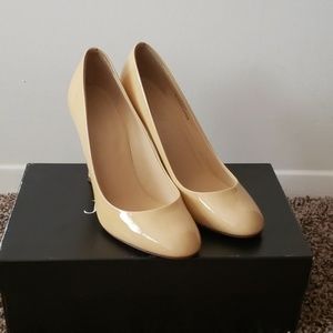 J. Crew Mona Warm Bisque Patent Pumps
